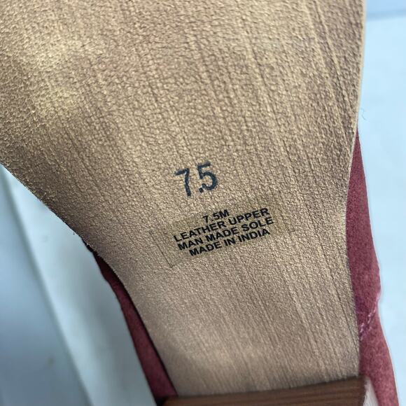 Diba Womens Sleek Bootie Burgundy Suede Ankle Boots Size 7.5 - Picture 8 of 9
